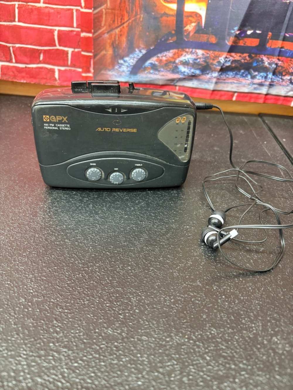 GPX Portable Cassette Player with Earbuds - Auto Reverse